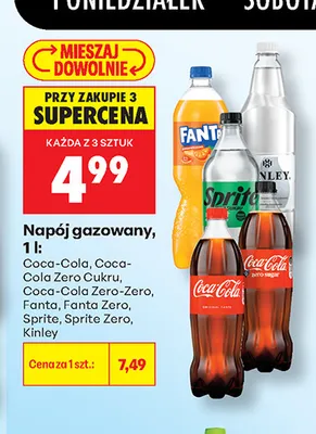 Napój gazowany Coca-Cola Zero Cukru promocja w Biedronka