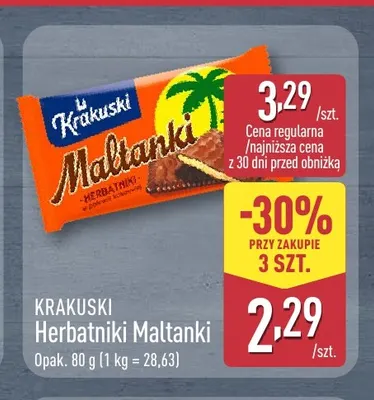 Herbatniki Maltanki Krakuski promocja w Aldi