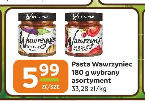 Pasta warzywna Wawrzyniec promocja w Społem Częstochowa