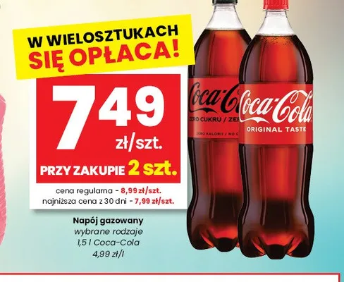 Napój gazowany Coca-Cola promocja w emma MARKET