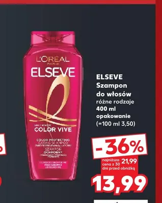 Szampon do włosów Elseve promocja w Kaufland