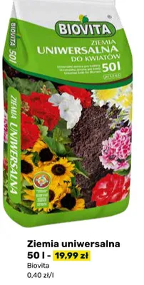Ziemia uniwersalna do kwiatów promocja w Bricomarche
