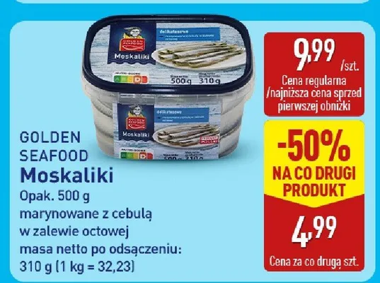 Moskaliki marynowane z cebulą w zalewie octowej promocja w Aldi