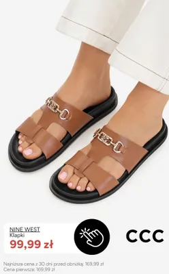 Klapki Nine West promocja w CCC