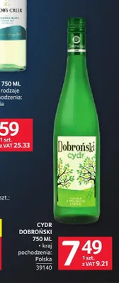 Cydr Dobroński promocja w Selgros