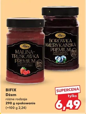 Dżem Malina-Truskawka Premium Bifix promocja w Kaufland