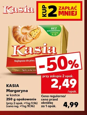 Margaryna w kostce Kasia promocja w Kaufland