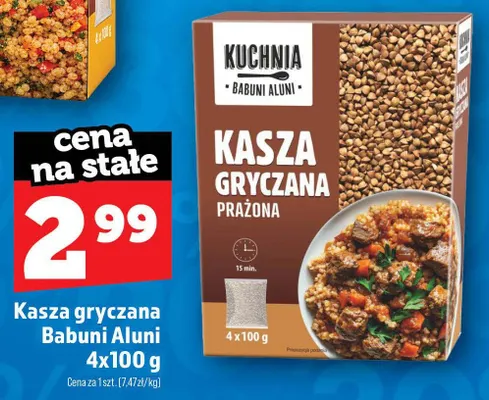 Kasza gryczana Babuni Aluni promocja w TOPAZ