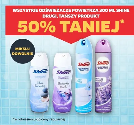 Odświeżacz powietrza Shine Aromatic Lavender promocja w Netto