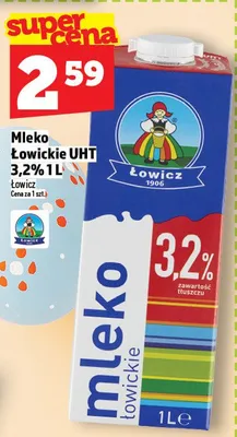 Mleko łowickie UHT 3,2% promocja w TOPAZ