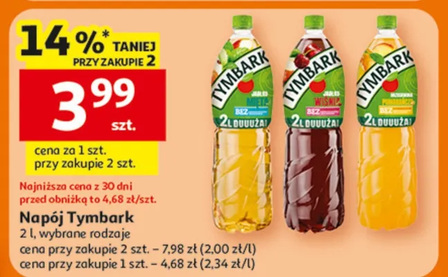 Napój Tymbark promocja w Auchan