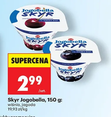 Skyr Jogobella wiśnia promocja w Biedronka
