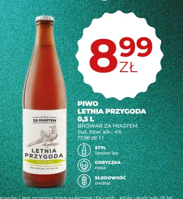Piwo Letnia Przygoda Browar Za Miastem promocja w Duży Ben