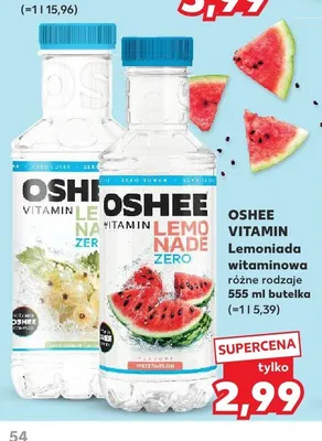 Lemoniada witaminowa Oshee Vitamin Watermelon Zero promocja w Kaufland
