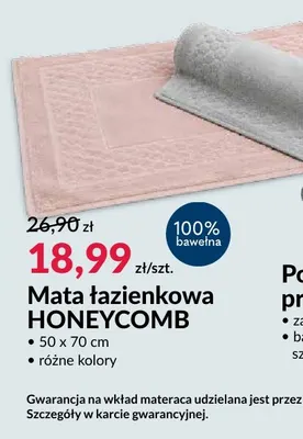Mata łazienkowa Honeycomb 50x70 cm promocja w Salony Agata