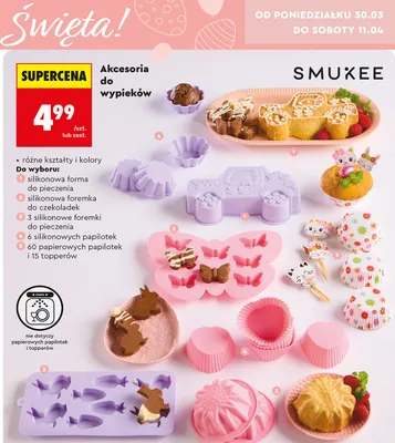 Akcesoria do wypieków promocja w Biedronka