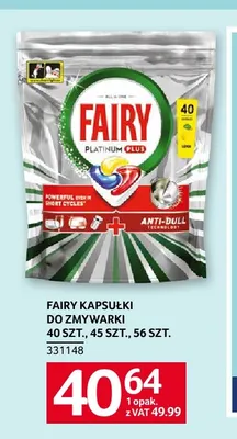Kapsułki do zmywarki Fairy 56 szt. promocja w Selgros
