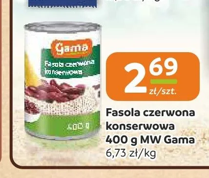 Fasola czerwona konserwowa Gama promocja w Społem Częstochowa
