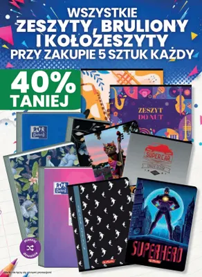 Zeszyty, bruliony i kołozeszyty promocja w Dino