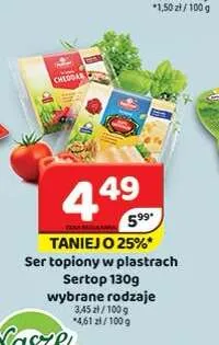 Ser topiony w plastrach Sertop promocja w Delfin