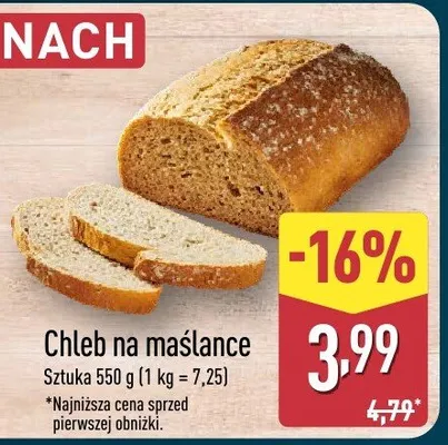 Chleb na maślance promocja w Aldi
