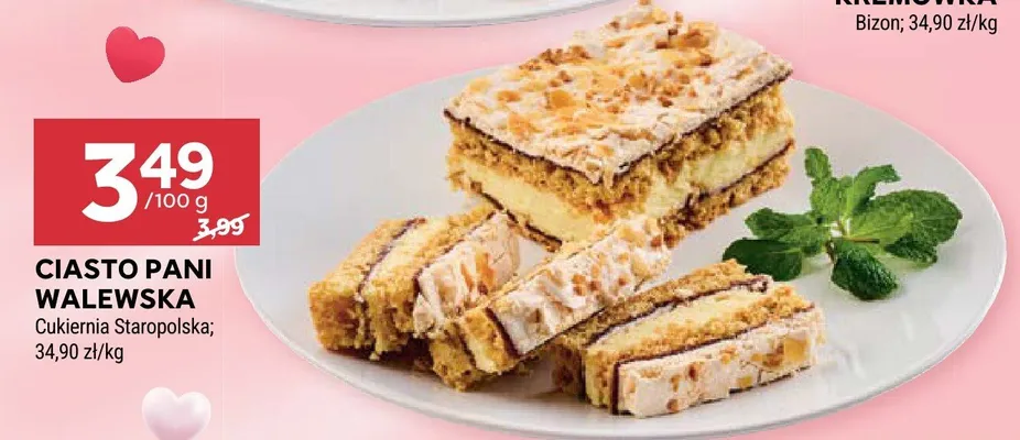 Ciasto pani walewska promocja w Stokrotka