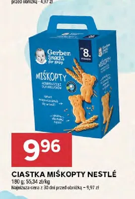 Ciastka Miśkopty Nestlé promocja w Stokrotka