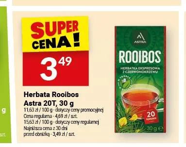 Herbata Rooibos Astra promocja w Twój Market