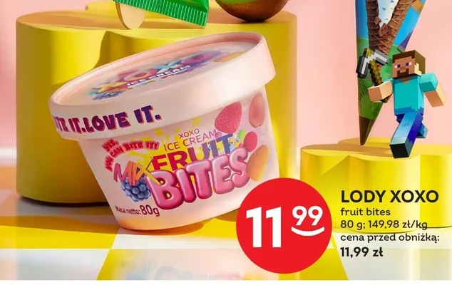 Lody Big Milk Minecraft rożek promocja w Żabka