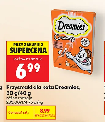 Przysmaki dla kota Dreamies promocja w Biedronka