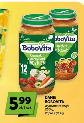 Danie BoboVita spaghetti po bolońsku promocja w ABC