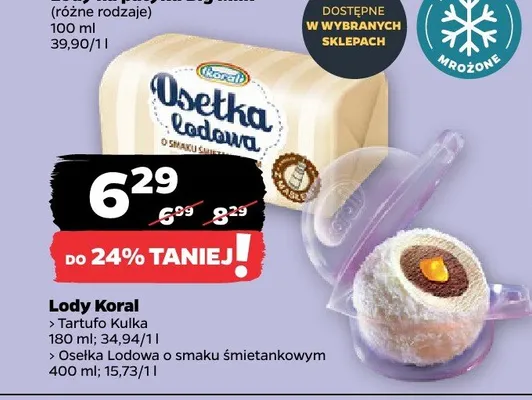 Lody Koral Tartufo Kulka promocja w Netto