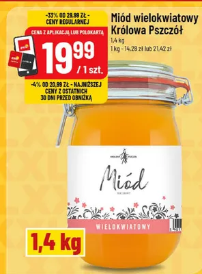 Miód wielokwiatowy promocja w POLOmarket