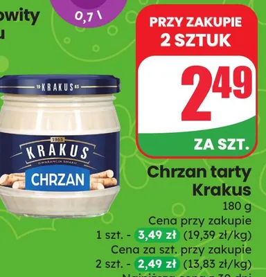 Chrzan tarty promocja w Dino