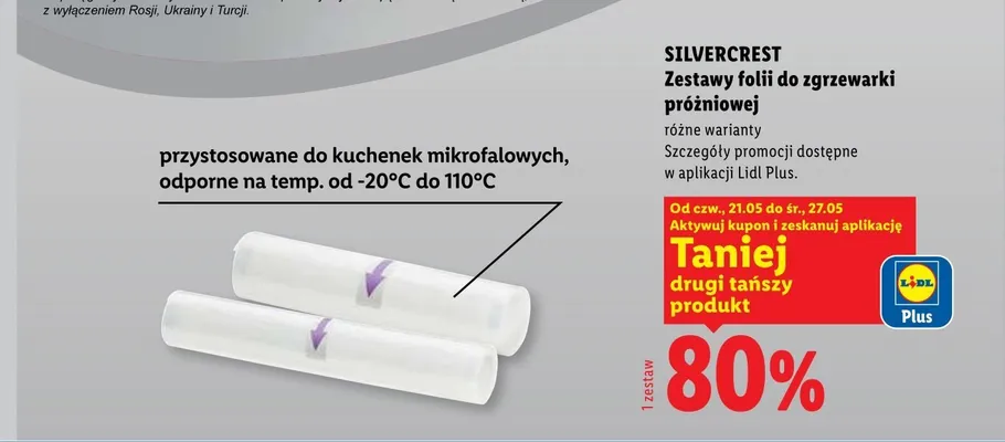 Zestawy folii do zgrzewarki próżniowej SILVERCREST promocja w Lidl