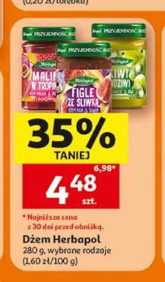 Dżem Kiwi i agrest Herbapol promocja w Auchan