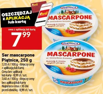 Ser mascarpone Piątnica promocja w Twój Market
