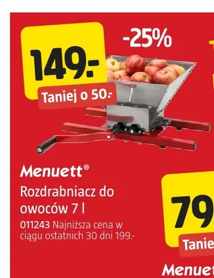 Rozdrabniacz do owoców Menuett promocja w Jula