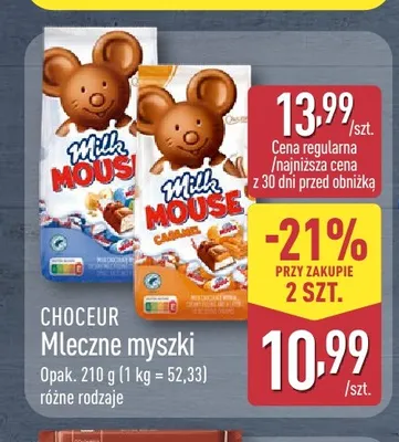 Mleczne myszki karmelowe Choceur promocja w Aldi