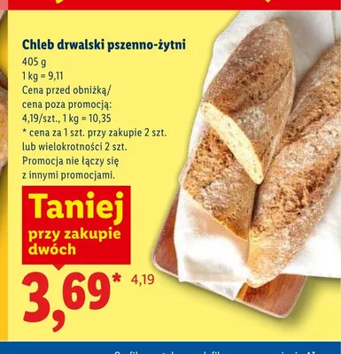 Chleb drwalski pszenno-żytni promocja w Lidl