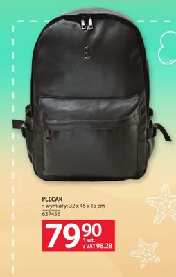 Plecak 32x45x15 cm promocja w Selgros