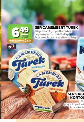 Ser camembert z pestkami dyni Turek promocja w Stokrotka