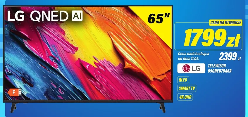 Telewizor QNED AI 65" Smart TV 4K UHD LG 65QNED70A6A promocja w RTV EURO AGD
