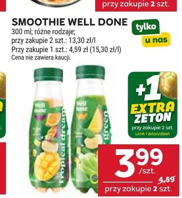 Smoothie Well Done promocja w Stokrotka