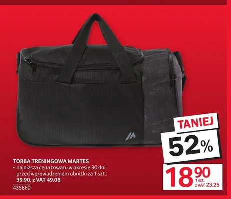 Torba treningowa Martes promocja w Selgros