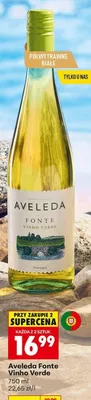 Wino Aveleda Fonte Vinho Verde półwytrawne białe promocja w Biedronka