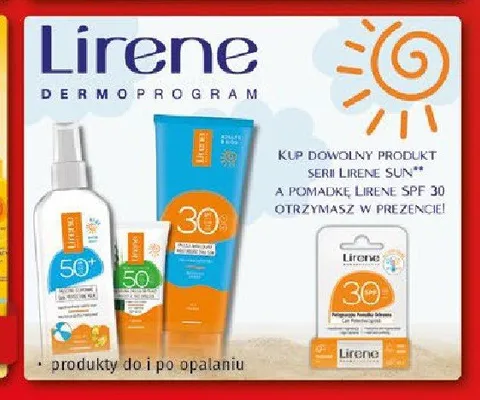 Kosmetyki do i po opalaniu Lirene Sun promocja w Drogeria Kosmyk