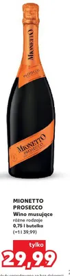 Wino musujące Prosecco różne rodzaje promocja w Kaufland