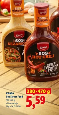 Sos Street Food hot chili Kania promocja w Lidl