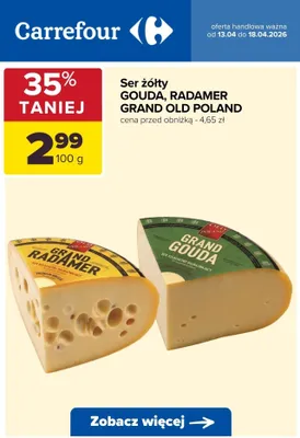 Ser żółty Grand Old Poland promocja w Carrefour